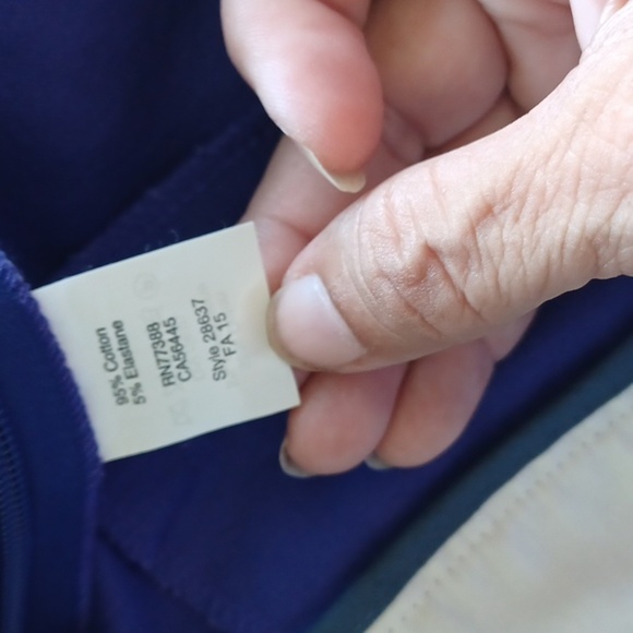 J. Crew Winnie Ankle Pant, Side zip, Purple/blue, Sz 10, 9" Rise, 25" Inseam - Picture 5 of 6